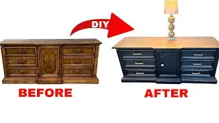 I Turned an OLD  UGLY dresser into a MODERN masterpiece - DIY & FLIP