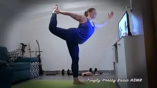 Follow along full body yoga relaxation with soft spoken ASMR voiceover (super intense)