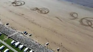 Drone Footage of Brean Sands Beach &ndash; Breathtaking Aerial Views of Somerset's Coastal Gem