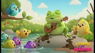 🎵 The Frog Doesn't Wash His Feet &ndash; Funny Kids Song | Animated Nursery Rhyme