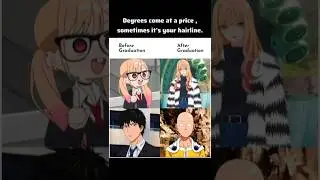 Academic stress: It either makes you a model or Saitama #saitama #marinkitagawaedits #shorts #fyp