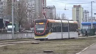 K-1M6 is a Ukrainian three-section partially low-floor tram car. The only copy