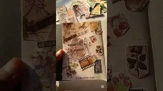 COZY brown journal🤎🍂🧸 #journaling #shorts #journal #brown #asmr #vintage #viral