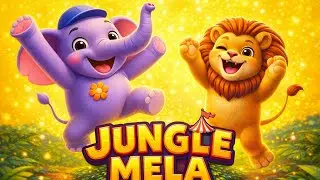 Jungle Ka Mela 🐘🦁 | Animal Dance Song for Kids | Fun Jungle Rhyme