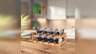 Review: Bamboo Wine Rack - 2-Tier Countertop Display Shelf for 8 Bottles