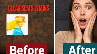How to Clean Water / Coffee Stains on Cloth Car Seats!