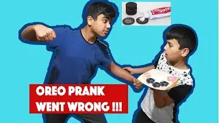 Toothpaste Oreo Prank Went Wrong !! (My first ever prank)