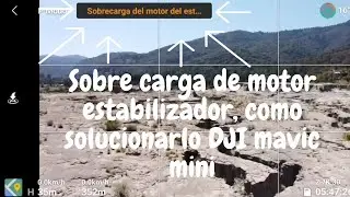 Sobre carga de motor estabilizador, como solucionarlo DJI mavic mini