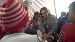 Indian farm protesters set up school for slum children | AFP