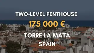 🔹 For sale: a two-level penthouse in a gated community in Torre La Mata, Spain | 400 meters to beach