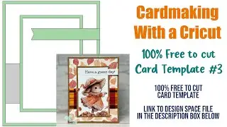 Cardmaking Cute Fall Bunny Card Free Cricut Design Space File Assembly Video