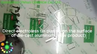 Direct electroless tin plating on the surface of die-cast aluminum