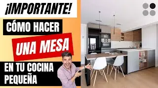 Como hacer una MESA en tu COCINA PEQUE&Ntilde;A con PENINSULA CJR