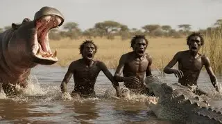 Human Lives Millions Yrs Ago | How Human Escaped From Hippopotamus While Swimming.