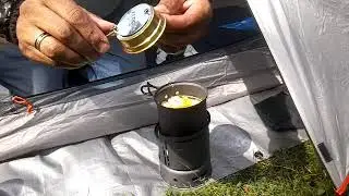 Cooking with the Tfal one Egg wonder mini skillet.