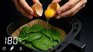 Fr&uuml;hst&uuml;ck im Airfryer? Ein einfaches und leckeres Rezept f&uuml;r Eier mit Spinat!