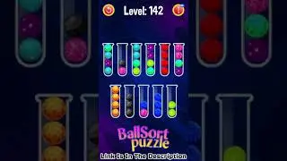 Balls Sorting Color Puzzle Game Level 142
