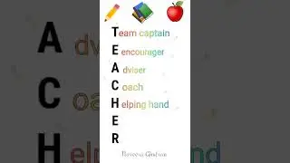 HAPPY TEACHER'S DAY CARD Writing 2022 || Easy Teachers Day card  #craftycat #shorts