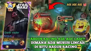NGAKAK GRANGER KEWALAHAN DI KEJAR ARGUS RACING?? SEMUA SKILL + WON TERBUANG SIA-SIA WKWK ~ MLBB