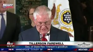 TILLERSON FAREWELL: Sec. of State Rex Tillerson says goodbye after being fired (FNN)