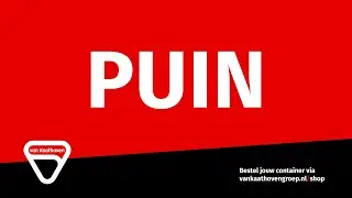 Wat mag er in een puincontainer?