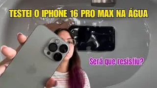 Teste de água iPhone 16 pro max [water test]