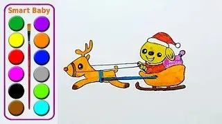 Christmas 2018 Opening Gifts Toys on a snowmobile | Smart Baby