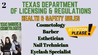 Texas Department of Licensing Rules & Regulations|HEALTH & SAFETY RULES #2