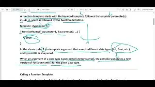 Function Template inc++