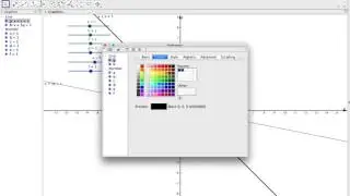 Making a geometrical interpretation of simultaneous  equation app in GeoGebra