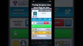 Trying to grow my clan #clash#clashroyale#clan