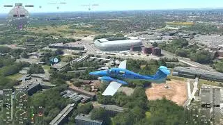 Stade Pierre-Mauroy, Lille, France, Diamond Aircraft DA62, Microsoft Flight Simulator, 4K UHD, HDR