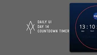 Daily UI Day 14 | Countdown Timer