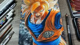 Drawing Goku Dragon Ball / 悟空ドラゴンボールを描く/ Рисую Гоку Жемчуг Дракона.