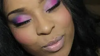 Fun & Bright Pink and Purple Eyeshadow: Inexpensive Makeup Tutorial
