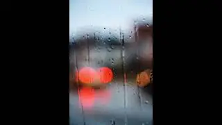 Rain Droplets & Night Ambience | Blurred City Lights