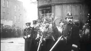 Sidney Street Siege.  Archive film 93589