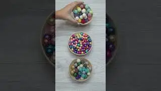 💙Mesmerizing Bead Reverse Magic 🔮Wooden Bowl 📿ASMR Satisfaction #asmr #beadsreverse #dominomarble