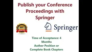 Publish your Conference Proceedings with Springer