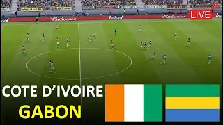 🔴Cote D’Ivoire vs Gabon Live I CAF Africa Cup OF Nations 2025 Full Match Stream I PES 21Simulation