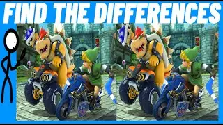 Find the Difference puzzle game. Spot the differences eye test.