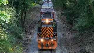 Notch 8 solo SD40 on 291 at Akron, Ohio