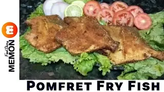 Pomfret Fry Fish | Crispy And Delicious | Recipe by Memon Food Diary
