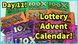 Surprise Lottery Advent Calendar! Day 11! | New York Lottery Scratch Off Tickets