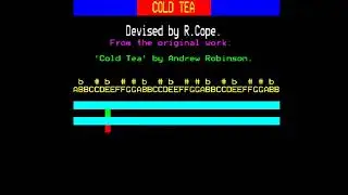 BBC B loading and playing Cold Tea