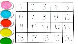 Ginti learning with colours numbers writing #ginti #ginti1se10tak #gintisong #numbersong #numbers 
