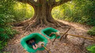 Real Life Underground Living Building a Hidden Tunnel House with Secret Pool