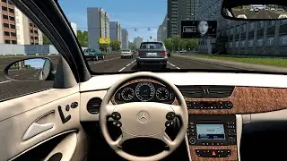 2009 Mercedes Benz CLS 350 - City Car Driving [Steering Wheel Game Play]