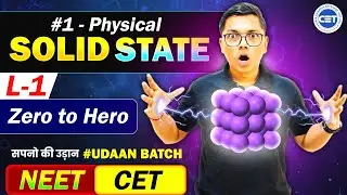 🔥#Udaan MHT CET 2026 Chemistry Class 12th 1. Solid State #niechemistry #Cet2026