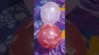 flower balloon popping #shorts